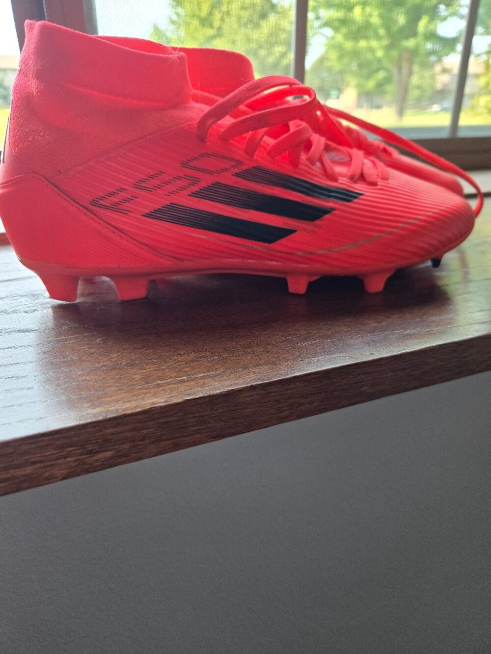Womens adidas F50 League Mid FG/MG Soccer Cleats - Turbo Pink/Black 6 1/2